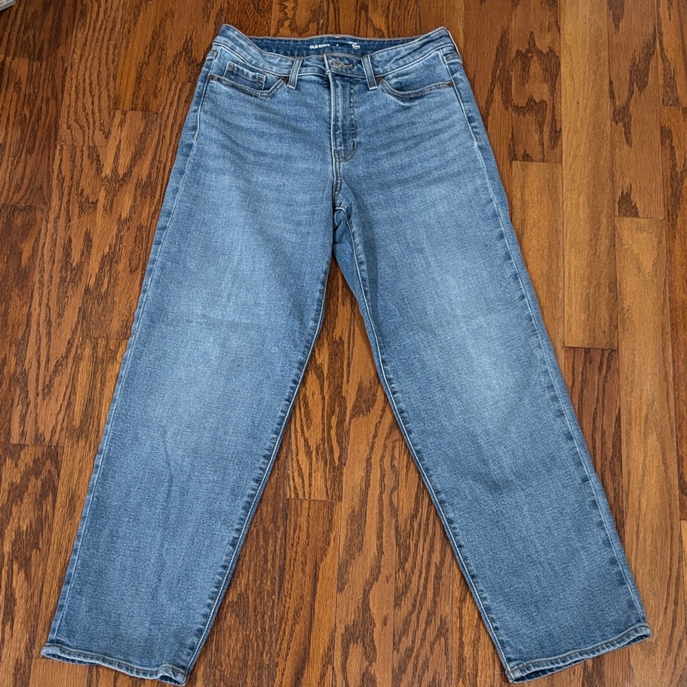 Old Navy, Women's, High Waisted OG Loose Jeans, Medium Wash, Size 6 Regular